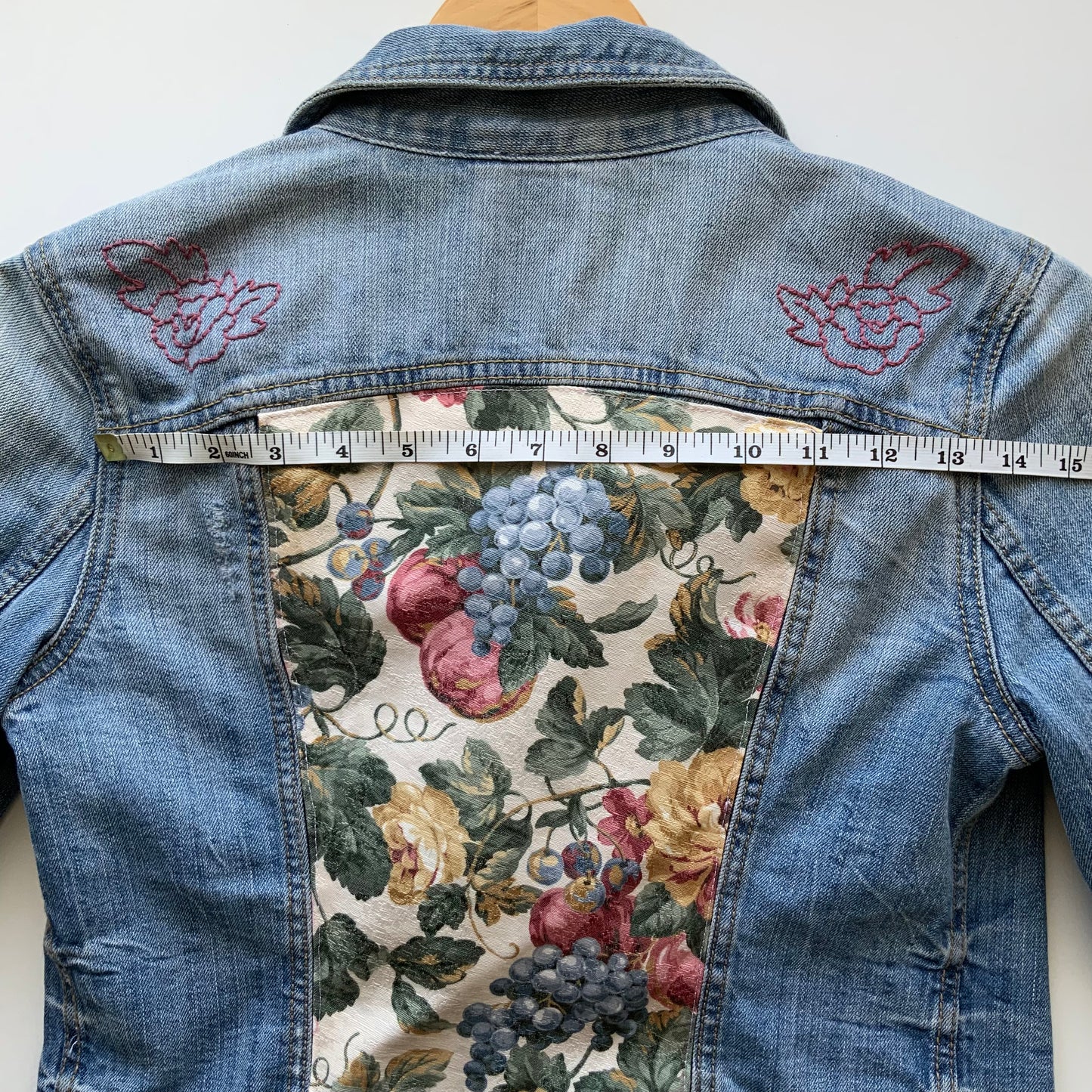 Veste de jeans brodée - XS